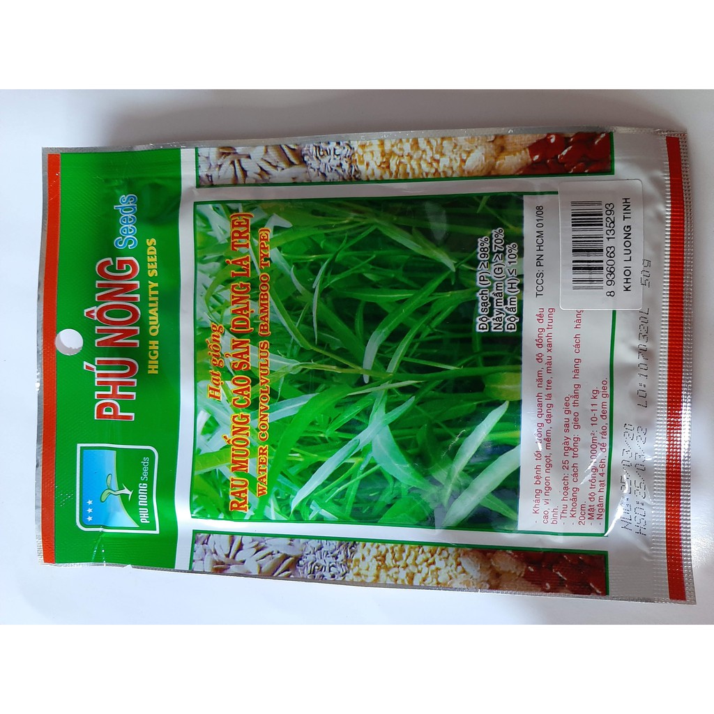 Hạt giống rau muống cao sản  Phú Nông