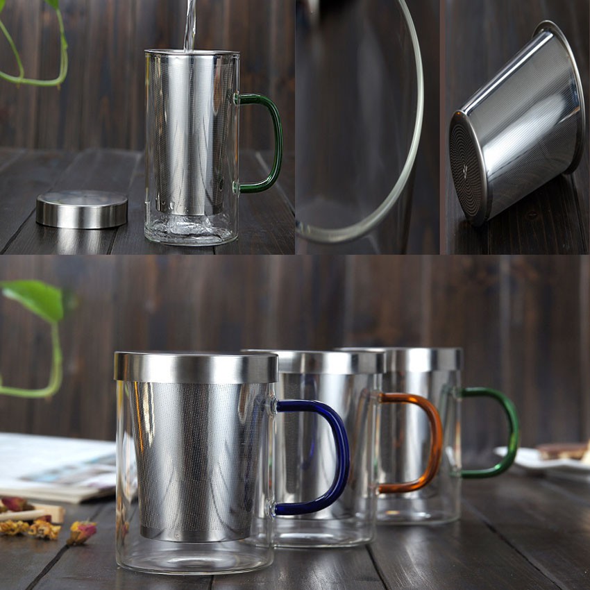 Ly Thuỷ Tinh Lọc Trà Cao Cấp TI0250