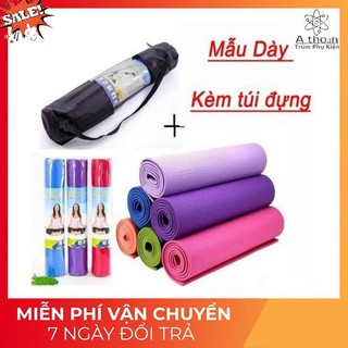 Thảm Yoga Loại Dày Có Túi Đựng ★FreeShip★ Chống Trơn Trượt Cao Cấp