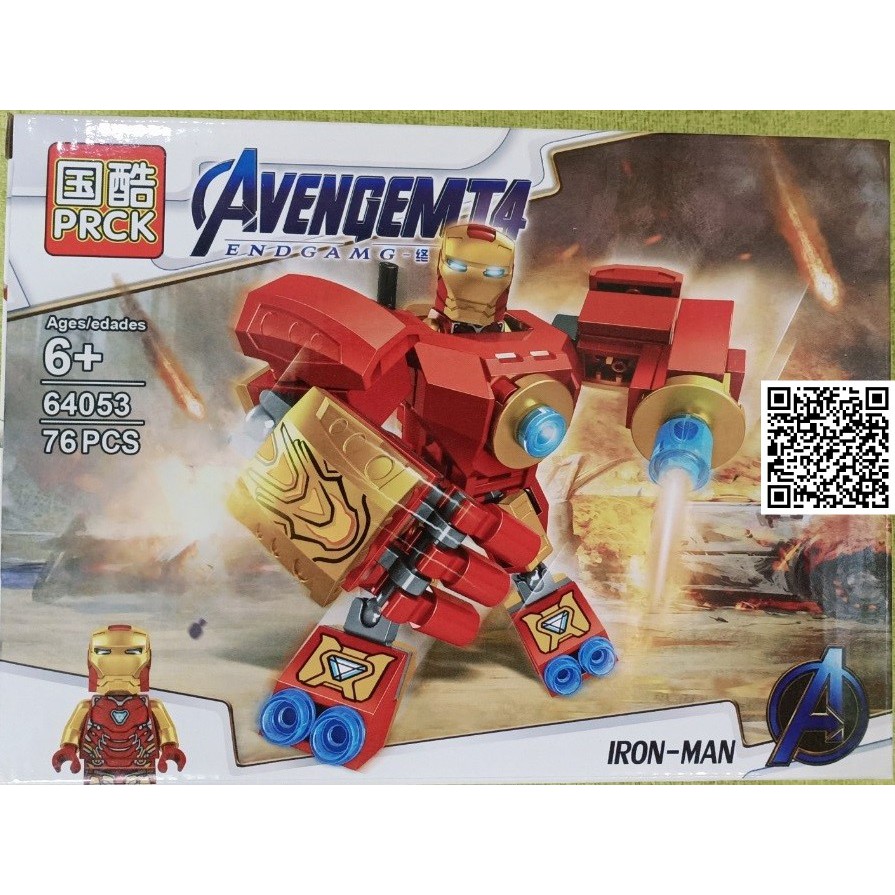 Bộ 4 nhân vật Lego Avenger điều khiển siêu Robot 428
