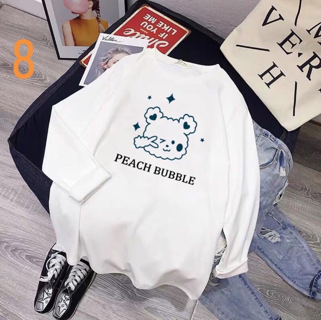 [1-9] ÁO THUN TRẮNG DÀI TAY HÌNH | BigBuy360 - bigbuy360.vn