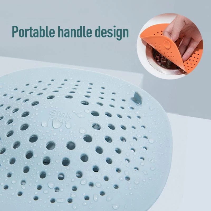 Tấm lưới lọc rác chống tắc nghẽn cho ống thoát nước bằng silicon hình tròn tiện dụng