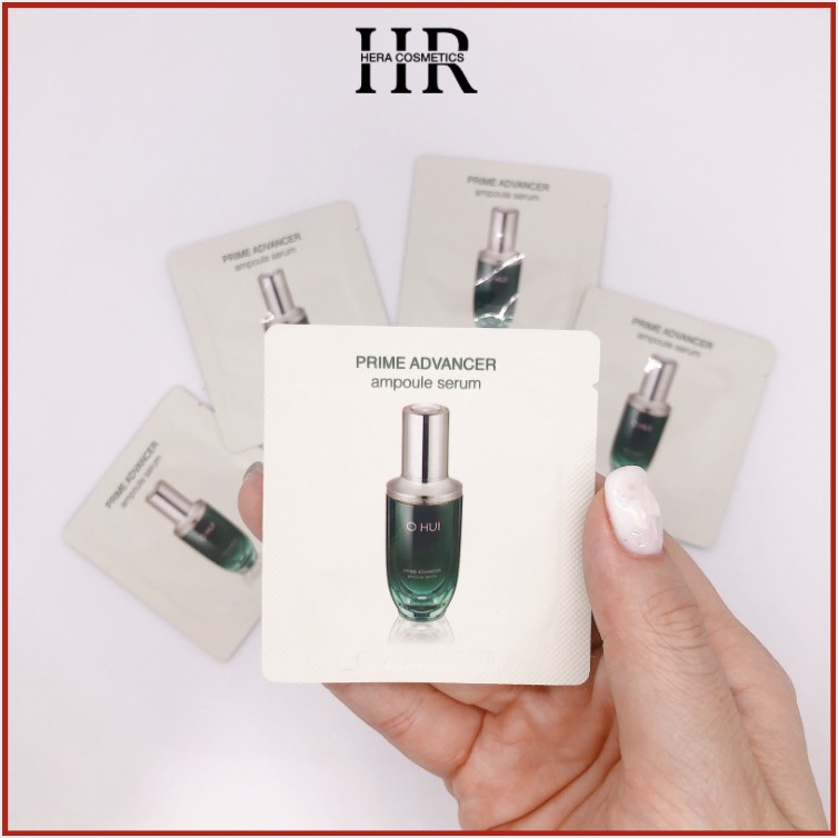 Sample chính hãng-Gói serum tinh chất dưỡng trắng, căng bóng, chống lão hóa da - Ohui Prime Advancer Ampoule Serum