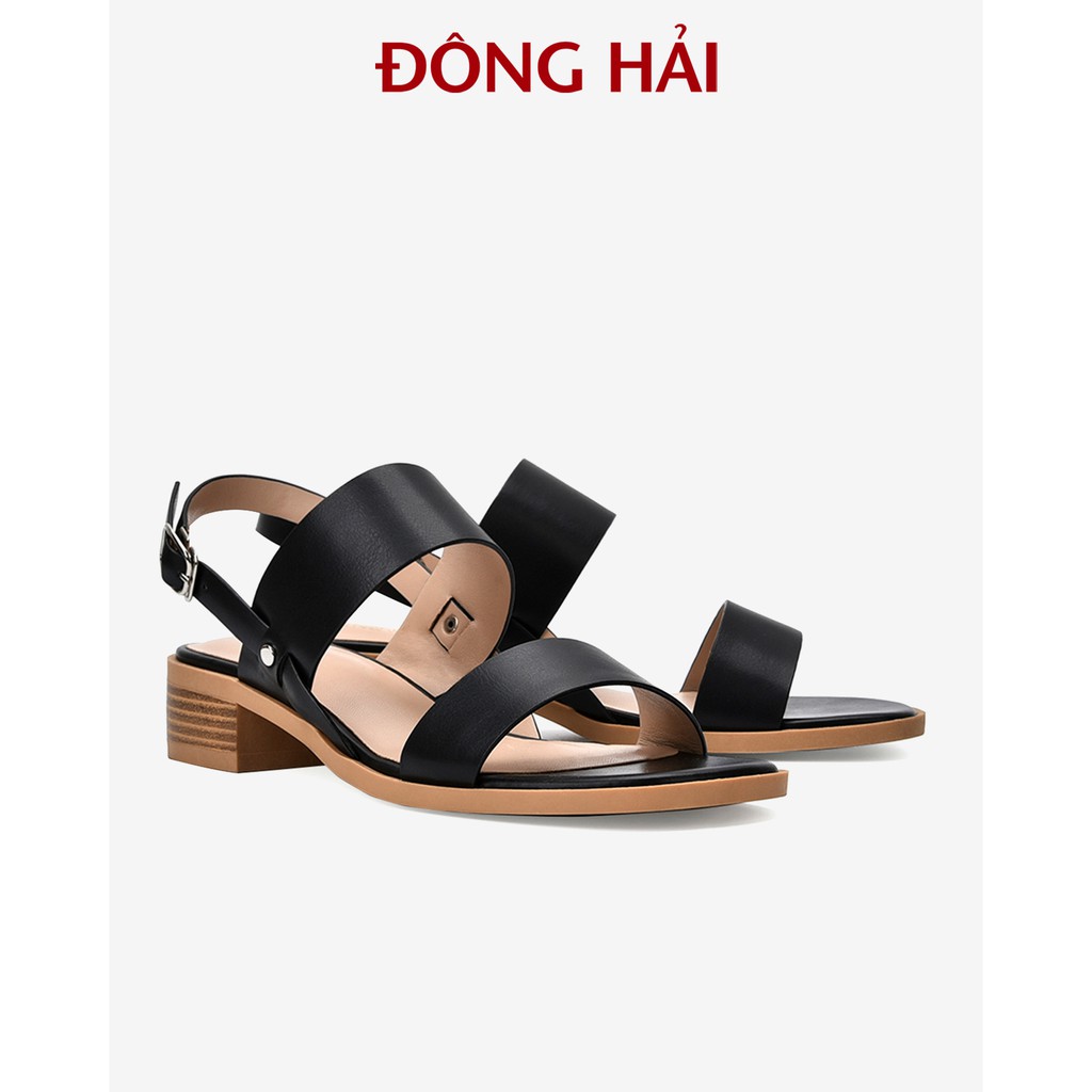 &quot;TẶNG NGAY 30K khi theo dõi gian hàng &quot;Sandal nữ Đông Hải quai ngang bản to tạo hiệu ứng thon chân đế cao 3cm - S85O4