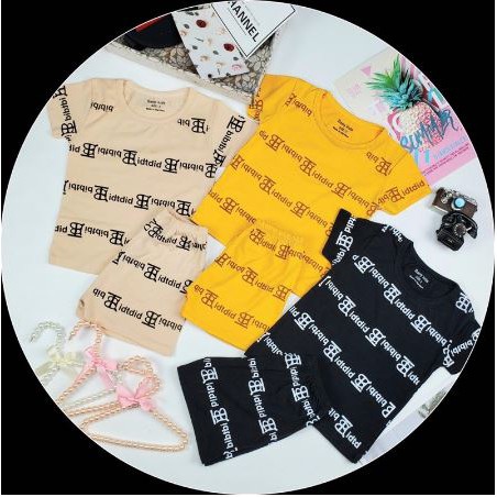 Bộ cộc tay chữ BT cho bé