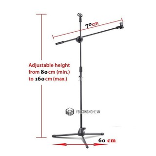 Chân đế Micro đứng Boom Mic Stand