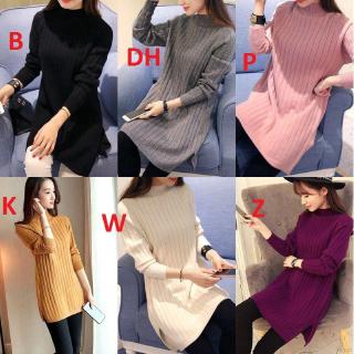Đầm len dáng dài xẻ tà thanh lịch