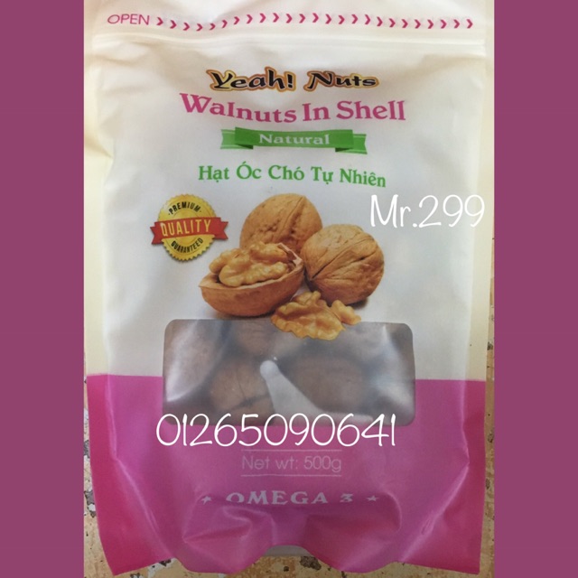 Hạt óc chó Mỹ USA gói 500 gram