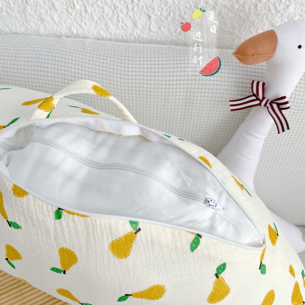 Gối Chống Trào Ngược Bunny - Đệm Chống Trào Ngược Xô Muslin/ Trần Bông Cho Bé Sơ Sinh