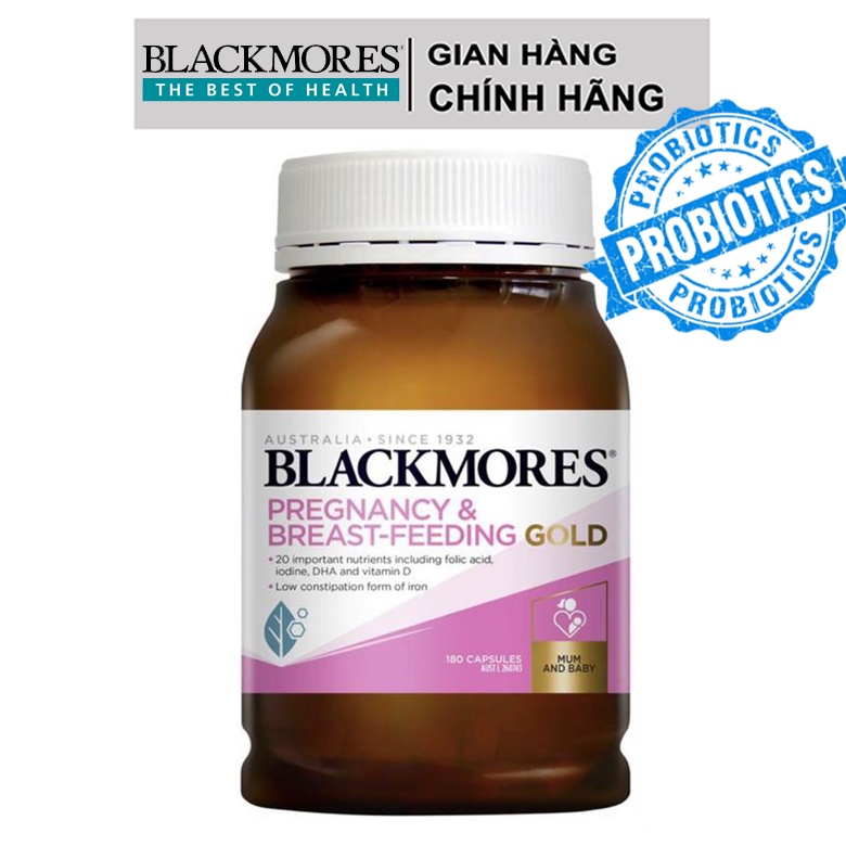 Vitamin Bầu Blackmores Pregnancy Gold 180 viên hàng chính hãng