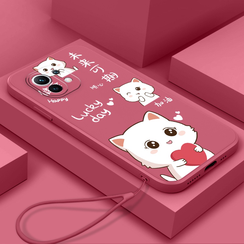 Ốp Điện Thoại tpu Mềm Chống Trượt Có Dây Đeo Cho xiaomi 11 xiaomi 11 lite xiaomi 12 xiaomi 9t 9t pro 10t 10t pro 11t 11t pro