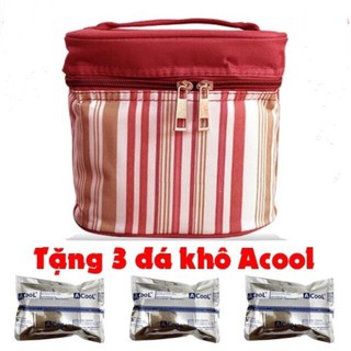 Combo túi giữ nhiệt + 3 túi đá khô Acool