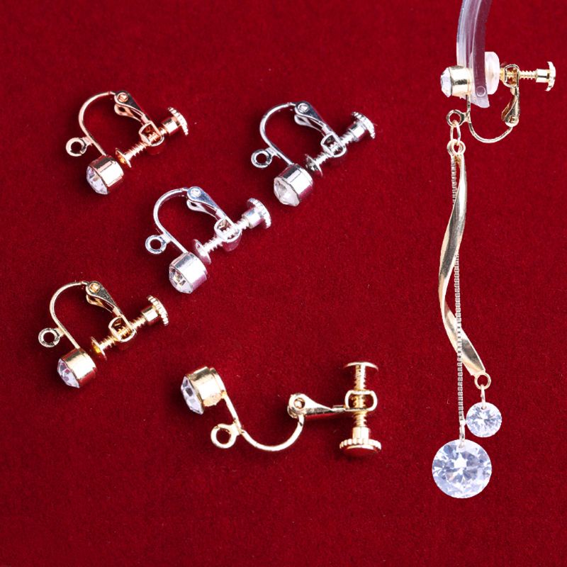 Kẹp Gắn Bông Tai An Toàn Không Gây Dị Ứng Không Phai Màu Dùng Làm Trang Sức DIY