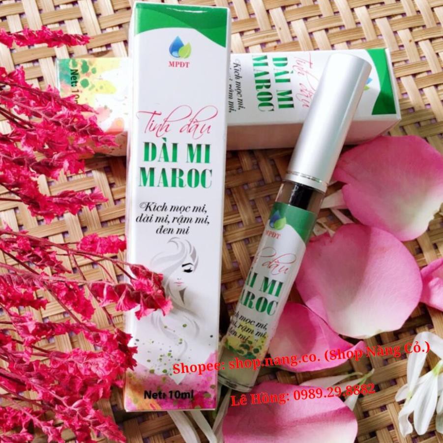 Tinh dầu Dài mi Maroc, rậm lông mày (Ngân Bình) Mascara Dài mi Maroc, Dưỡng dày mi, Kích Mọc lông mày Mọc lông mi