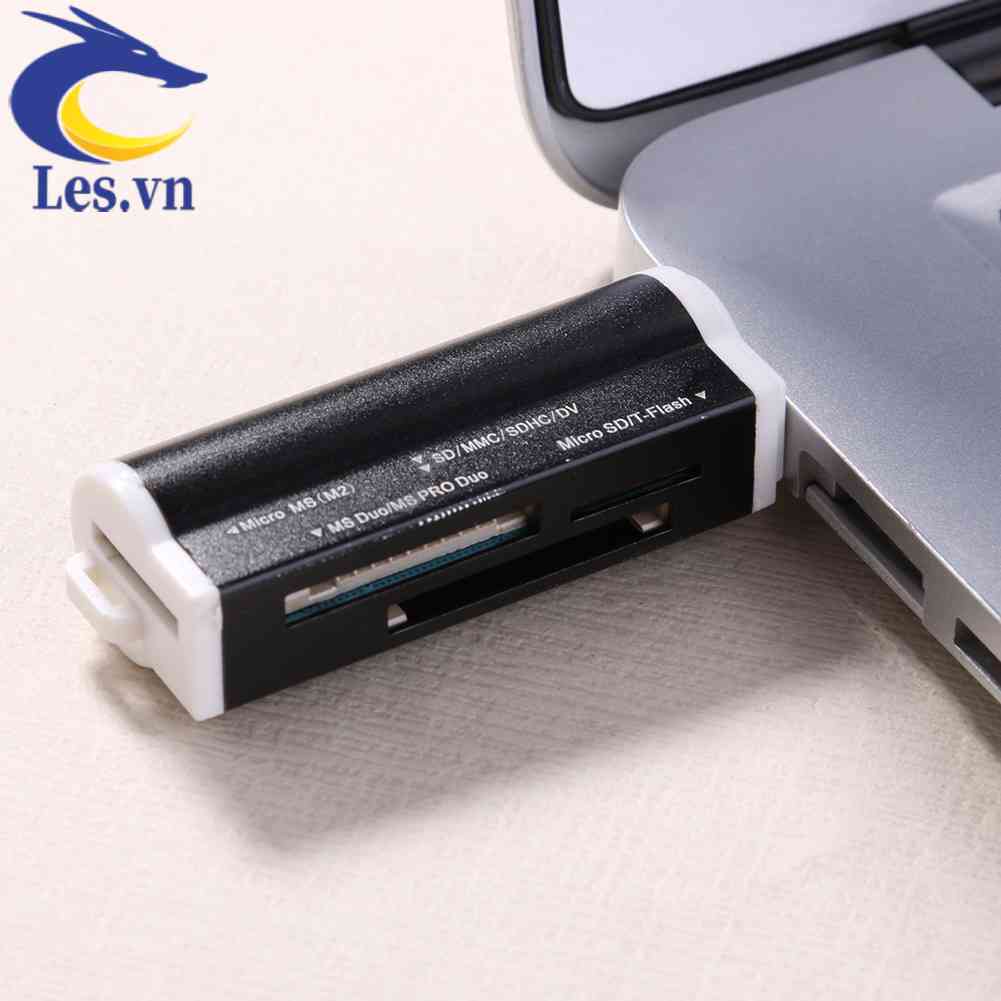 Đầu Đọc Thẻ Nhớ Đa Năng 4 Trong 1 Usb 2.0 Cho SDHC / Mini SDHC / SD / MMC / TF Card / MS