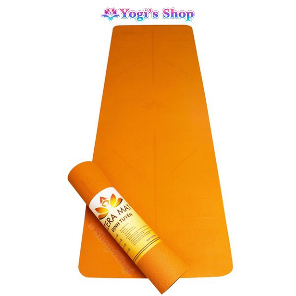 HÀNG CAO CẤP -  Thảm Tập Yoga Định Tuyến TPE Zera Mat 8mm 2 Lớp Kèm Túi Đựng & Dây Cột | Yoga Mat  - Hàng Cao Cấp