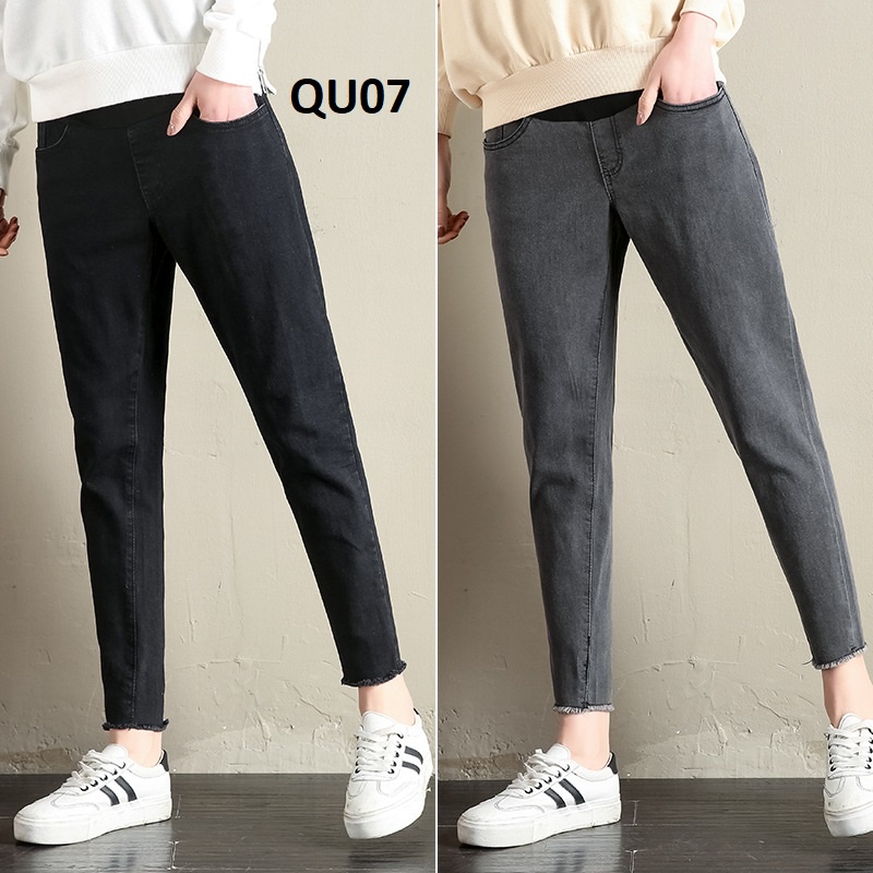 Quần jean bầu nhập khẩu cao cấp shop đầm bầu hàn quốc