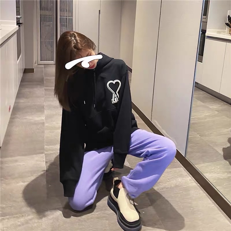 ÁO HOODIES THÊU LOGO PARIS AMI DÀNH CHO NAM VÀ NỮ MÙA THU ĐÔNG
