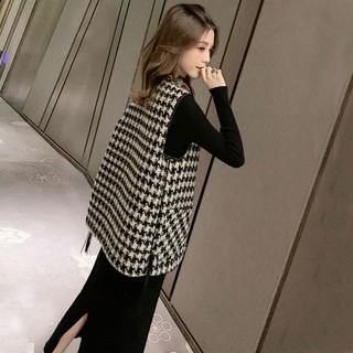 Áo Khoác Len Không Tay Thời Trang Thu Đông Hàn Quốc