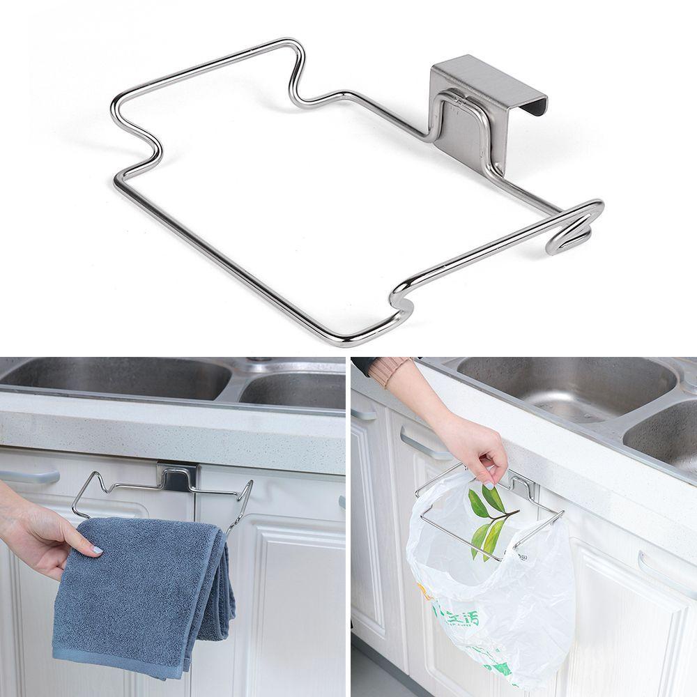 Giá Treo Túi Rác Gắn Cửa Tủ Chén Tiện Lợi