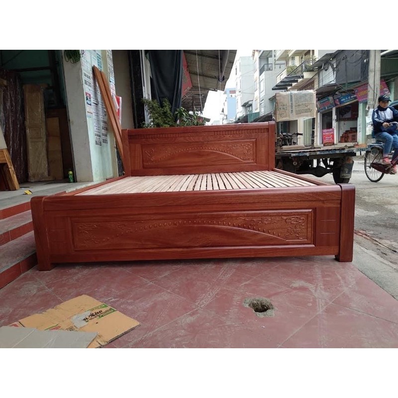 giường gỗ xoan đào 100%