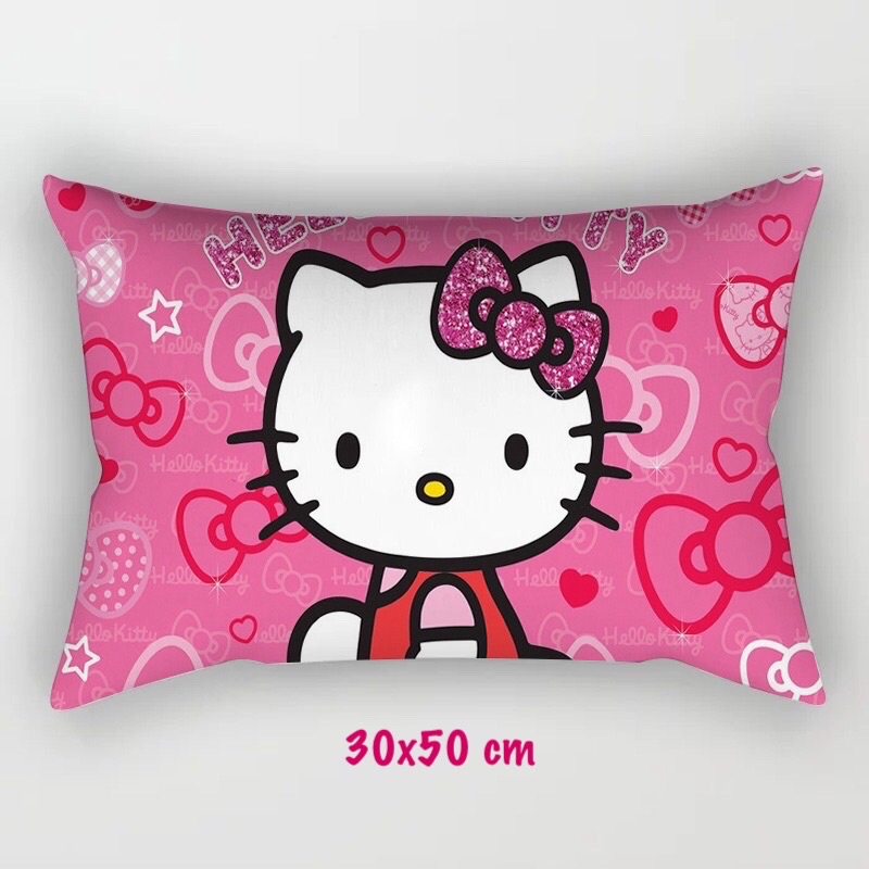Gối nằm chữ nhật Hello Kitty cho bé 30x50 cm