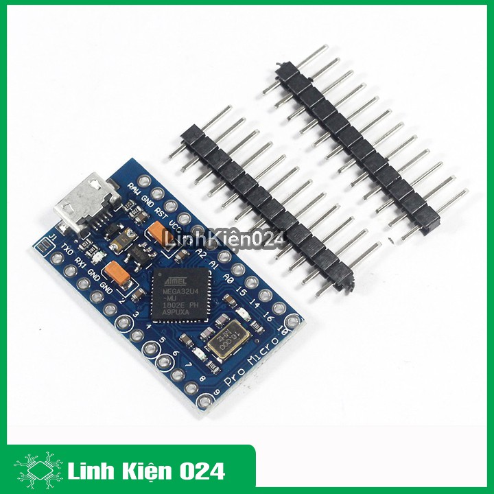 Sản phẩm KIT Arduino Pro Micro 5V/16Mhz ATmega32U4 ( BH : 1 tháng )