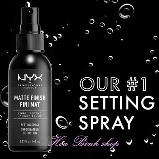 [Hàng USA] Xịt khóa nền giữ lớp trang điểm NYX Matte Finish Setting Spray (60ml)