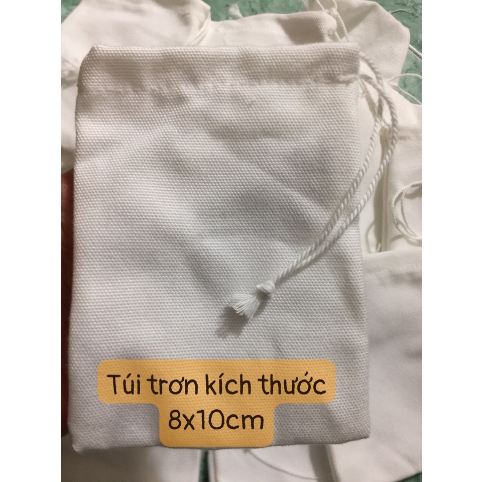 Túi dây rút mini vải CANVAS đựng quà, trang sức, túi thơm, mỹ phẩm