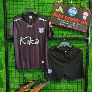 Heerenveen Đen - Áo Đá Banh Thun Lạnh Cao Cấp