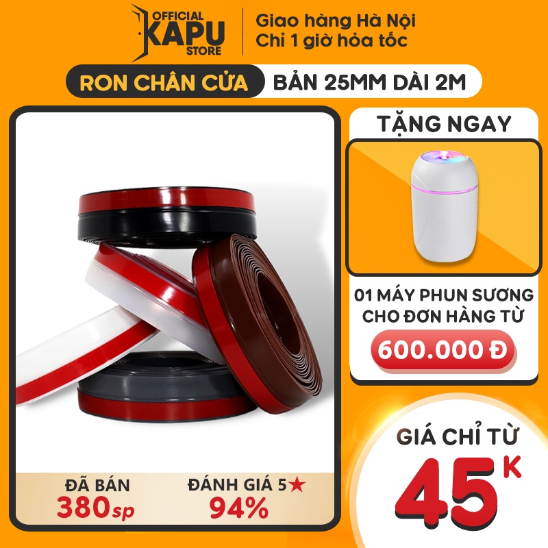 Ron cửa cải tiến keo 3M đỏ KAPU loại rộng 25mm 2 mét chống khói bụi, ngăn côn trùng cực tốt