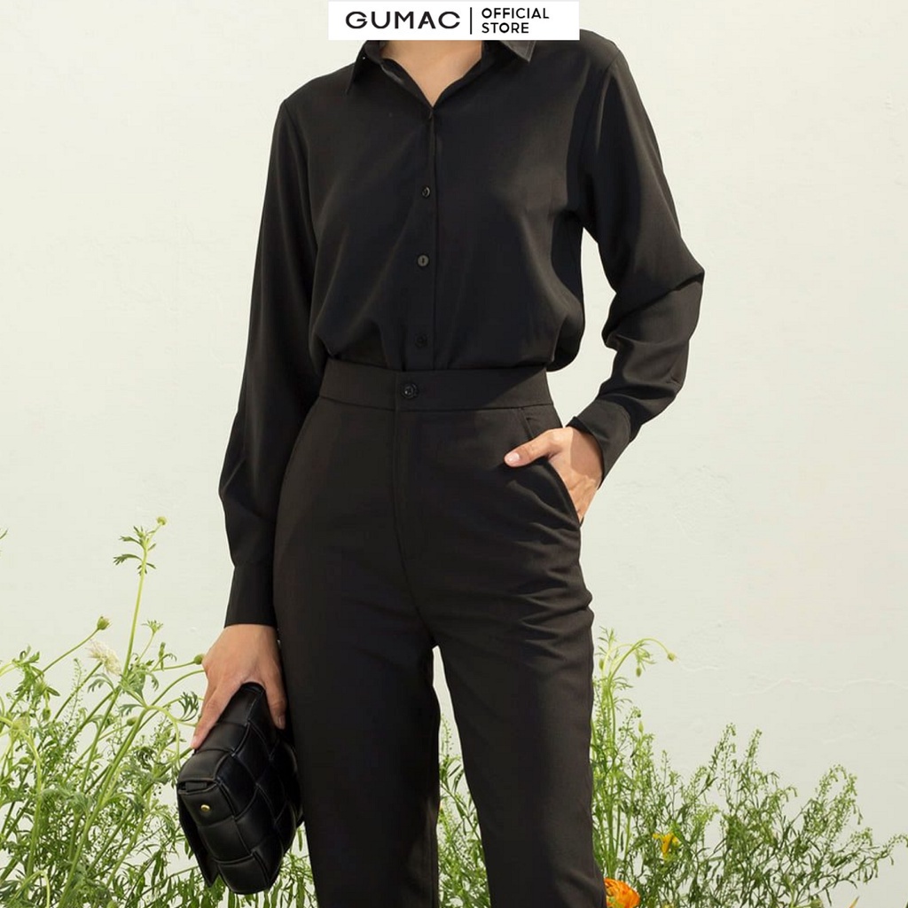 [Mã WABRGUM giảm 10% tối đa 30K đơn 99K] Áo sơ mi cơ bản thời trang GUMAC AC03010