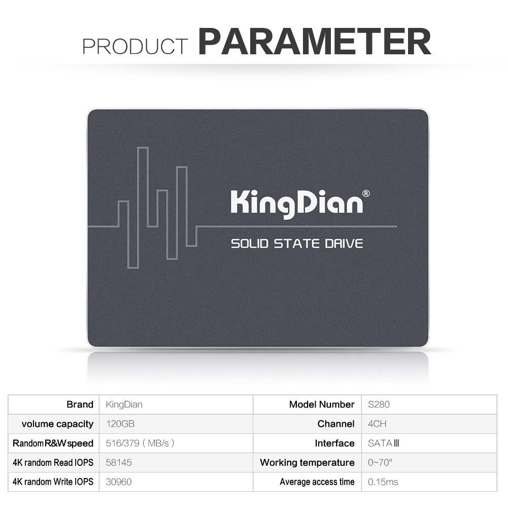 SSD 120G Kingdian mới bảo hành 36 tháng