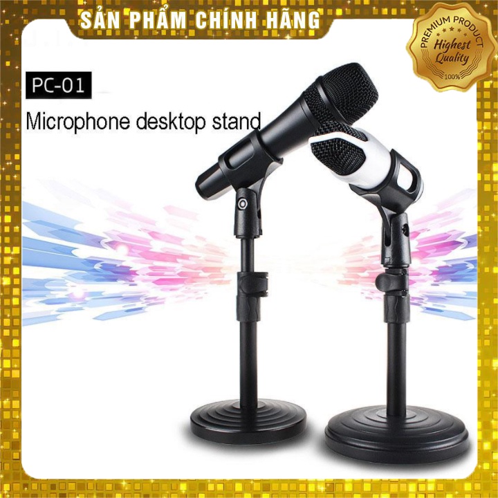 Kẹp Mic Tăng Giảm Chiều Cao Phù Hợp Để Bàn Chân Đế Micro