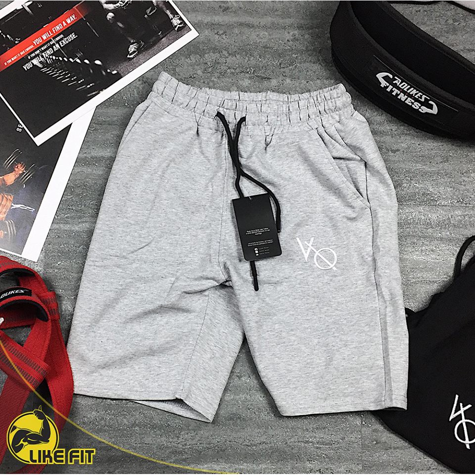 Quần Short Tập Gym Na LIKEFIT Vải Nỉ Da Cá 100% Cotton