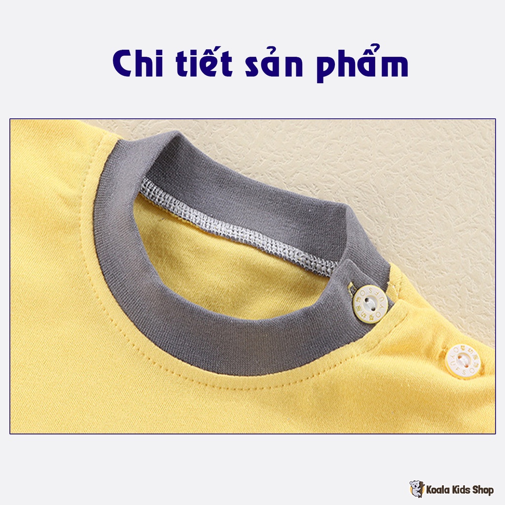 Bộ quần áo thun dài tay bé trai Đồ bộ thu đông đáng yêu trẻ em 1-7 tuổi