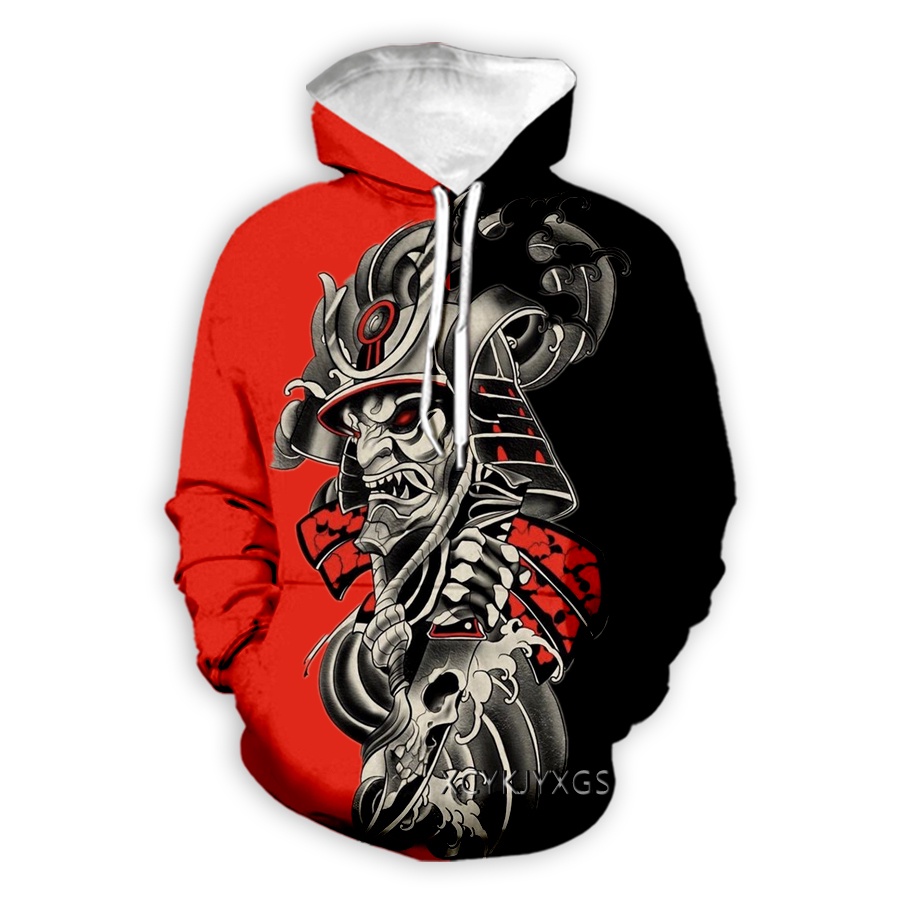 Áo Hoodie Tay Dài In Hình Samurai 3D Phong Cách Nhật Bản Thời Trang Cho Nam Và Nữ A15