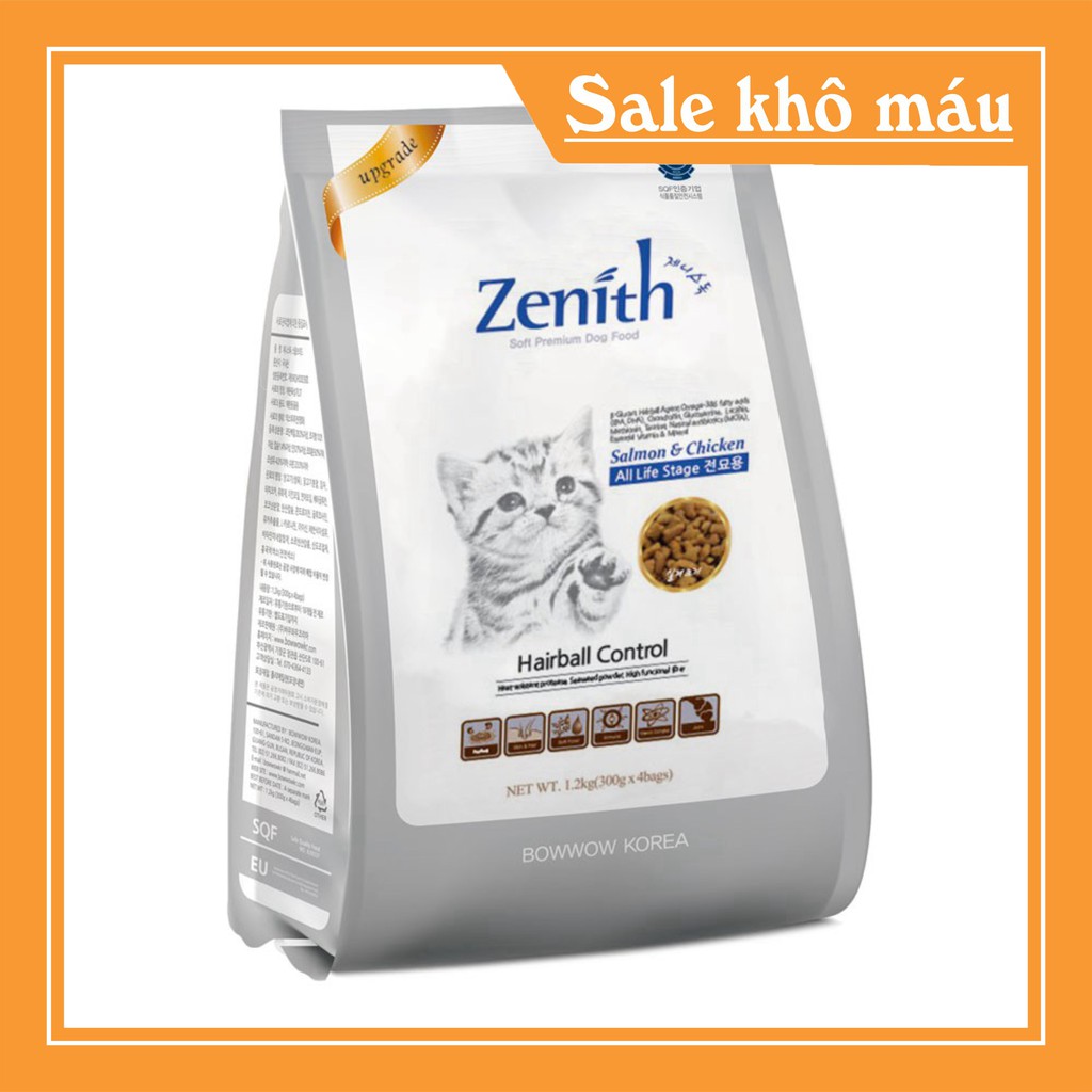 [FLASH SALE] Thức ăn cho mèo hạt mềm zenith cho mèo 1.2kg