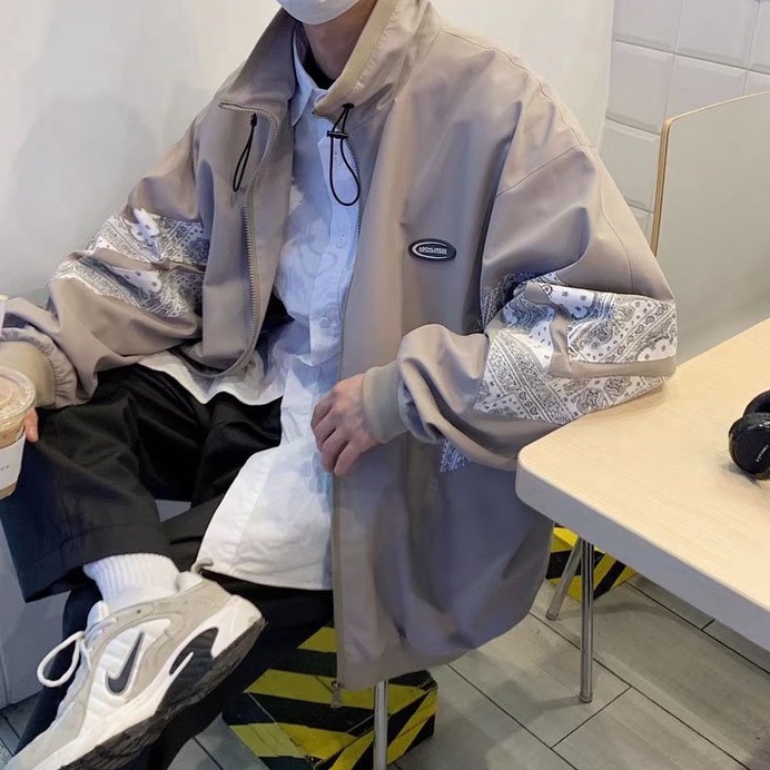 Áo khoác nam form rộng vải dù cao cấp áo bomber thời trang Hàn Quốc dáng Unisex nam nữ bigsize gió 2 lớp phong cách cực chất top Jacket