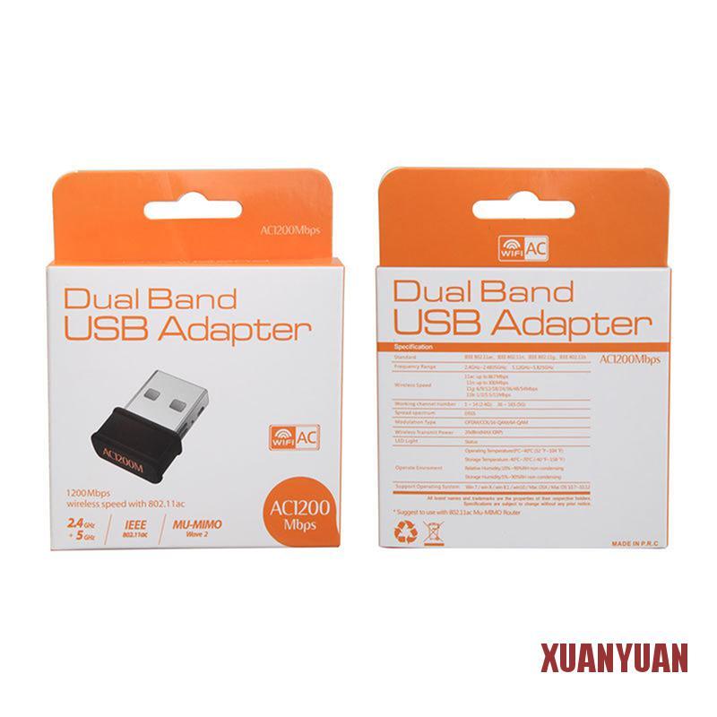 Usb Wifi Không Dây 802.11ac 1200mbps Dual Band 2.4g | BigBuy360 - bigbuy360.vn