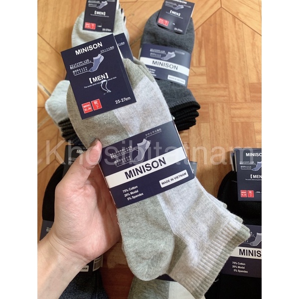1 Đôi Tất Cổ Ngắn Mini Xuất Nhật - Kháng Khuẩn - Chống Hôi Chân ( giá sỉ)