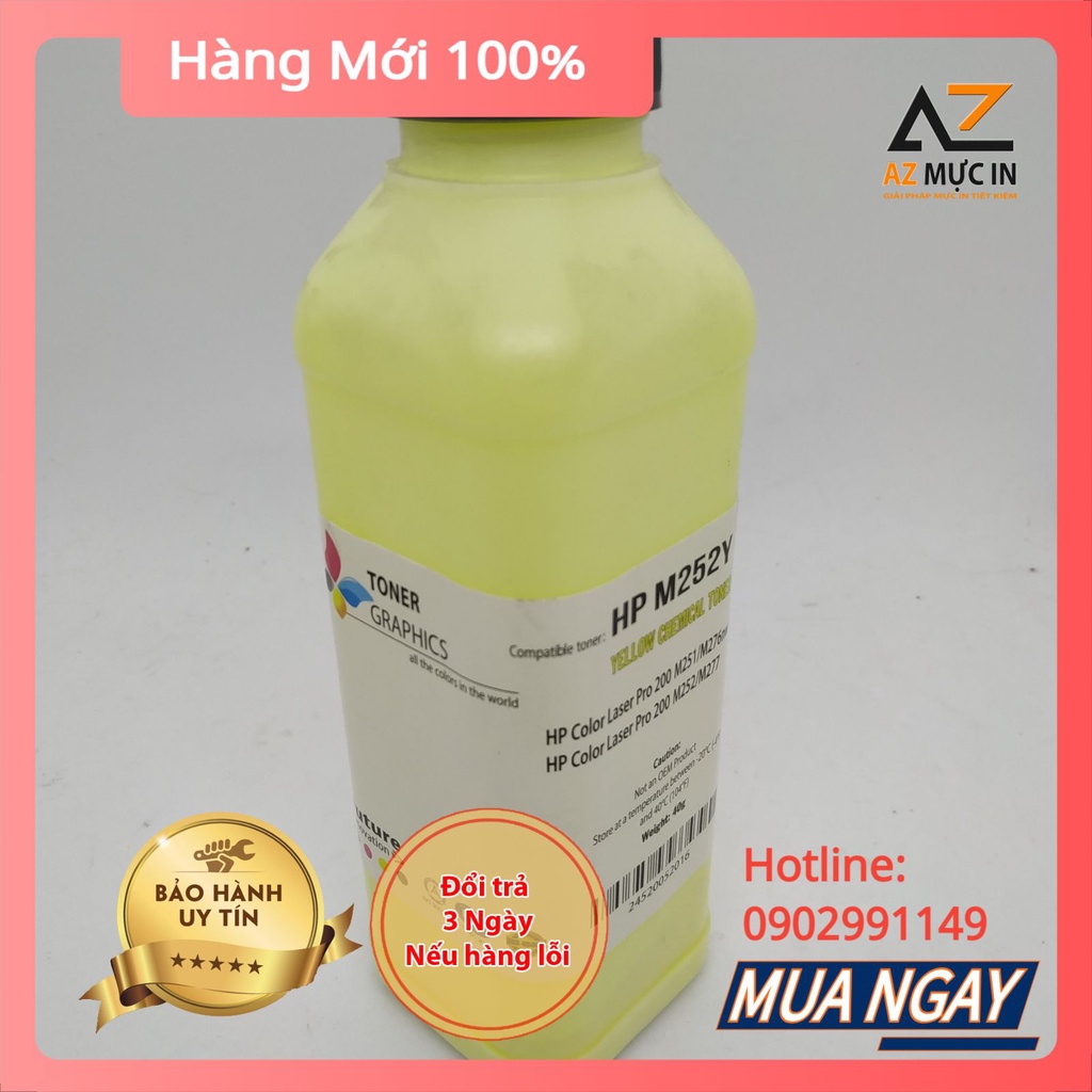 Mực chai M252 dùng cho máy in Hp CP1025,  M177, M176 | Mực Mitsubishi màu sắc đẹp + Chíp mực