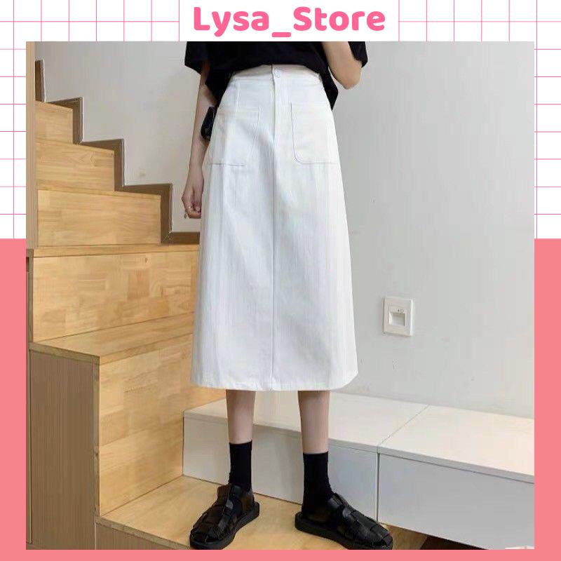 💗FREESHIP💗 CHẤT ĐẸP CHÂN VÁY KAKI DÁNG DÀI DỄ DÀNG KẾT HỢP VỚI ÁO PHÔNG,CROPTOP