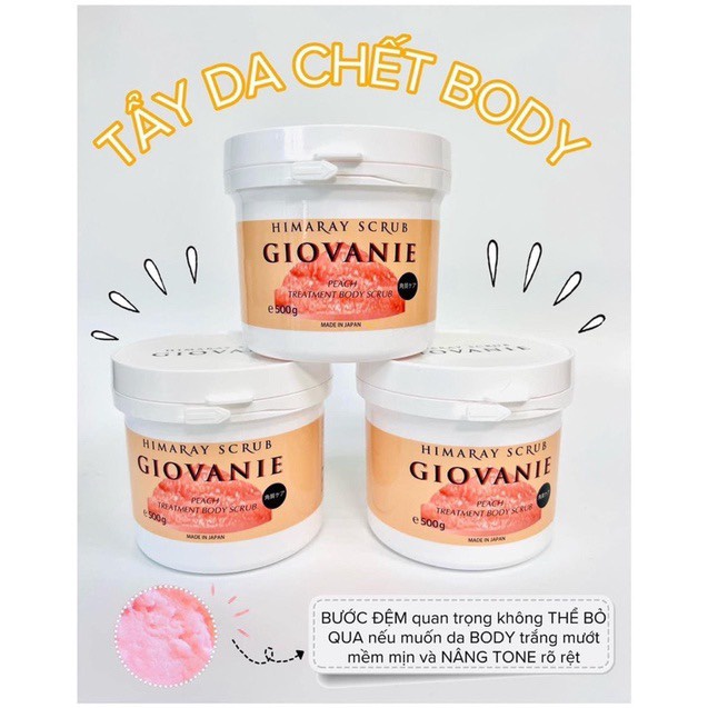 Tẩy tế bào chết Body Giovanie Himaray Scrub Nhật Bản 500g