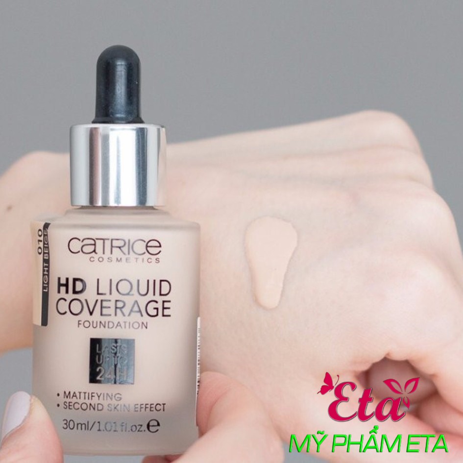 Kem nền CATRICE HD 24H LIQUID Coverage Foundation kiềm dầu trắng hồng tự nhiên [Mẫu mới 2019] | BigBuy360 - bigbuy360.vn
