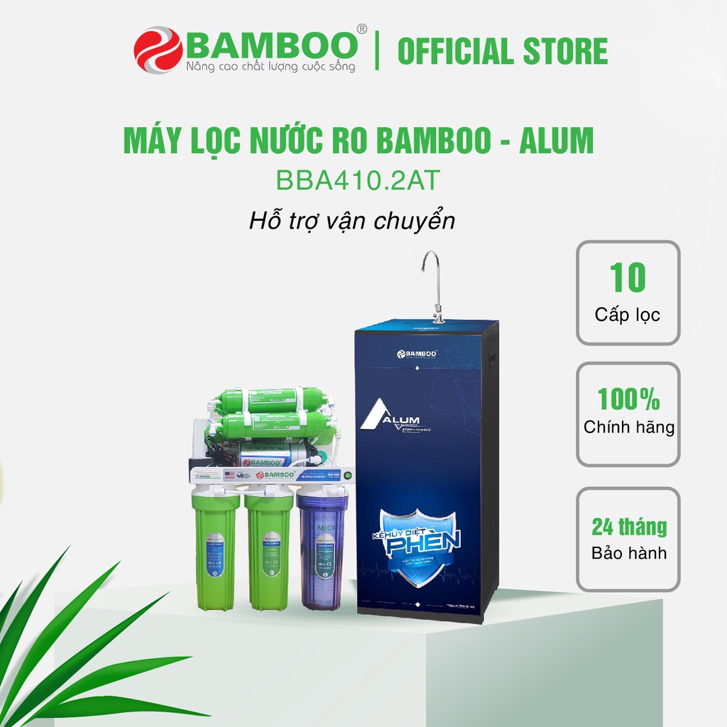 Máy lọc nước RO Bamboo - Alum - 10 cấp lọc