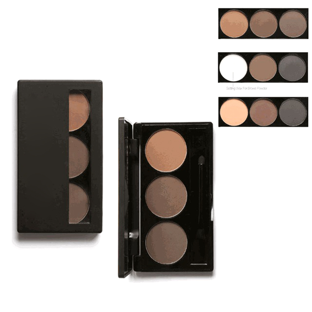 (hàng Mới Về) Bảng Phấn Trang Điểm Lông Mày 3 Màu Chống Thấm Nước Không Bị Nhòe Kèm Gương Và Cọ Focallure | BigBuy360 - bigbuy360.vn