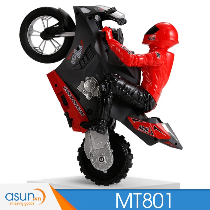 Xe Mô Tô Điều Khiển Từ Xa moto MT801 Bốc Đầu Gyro tự cân bằng 1:6 Chất lượng cao