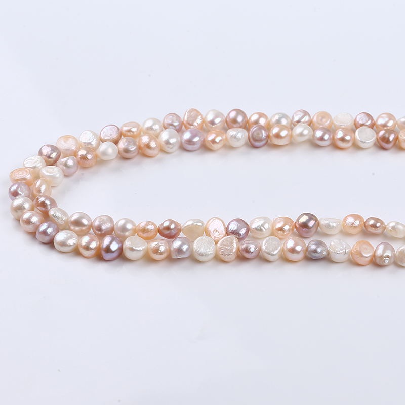 Chuỗi Hạt Ngọc Trai Tự Nhiên 8-9mm Dùng Làm Trang Sức DIY