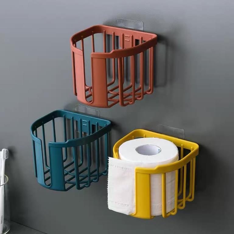 [Kho sỉ]  Giỏ treo dán tường đựng đồ đa năng cường lực 3380